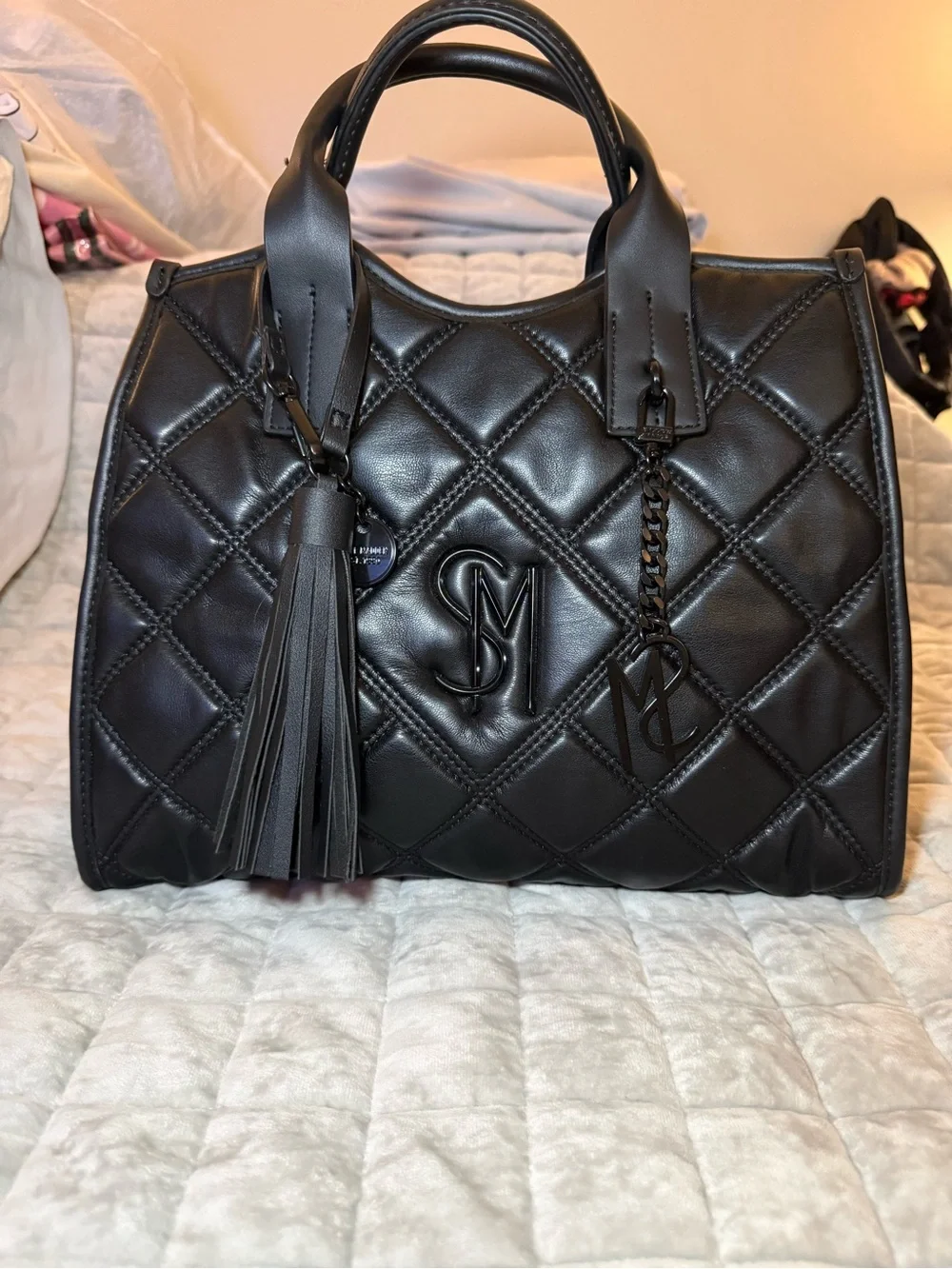 Steve Madden structured quilted